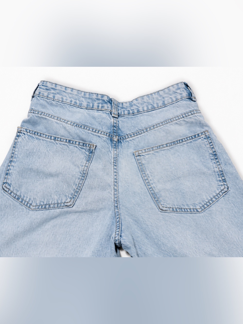 H&M Wide Leg Jeans – Light Wash Denim – Women’s US 4 / EUR 36 - Picture 6 of 12